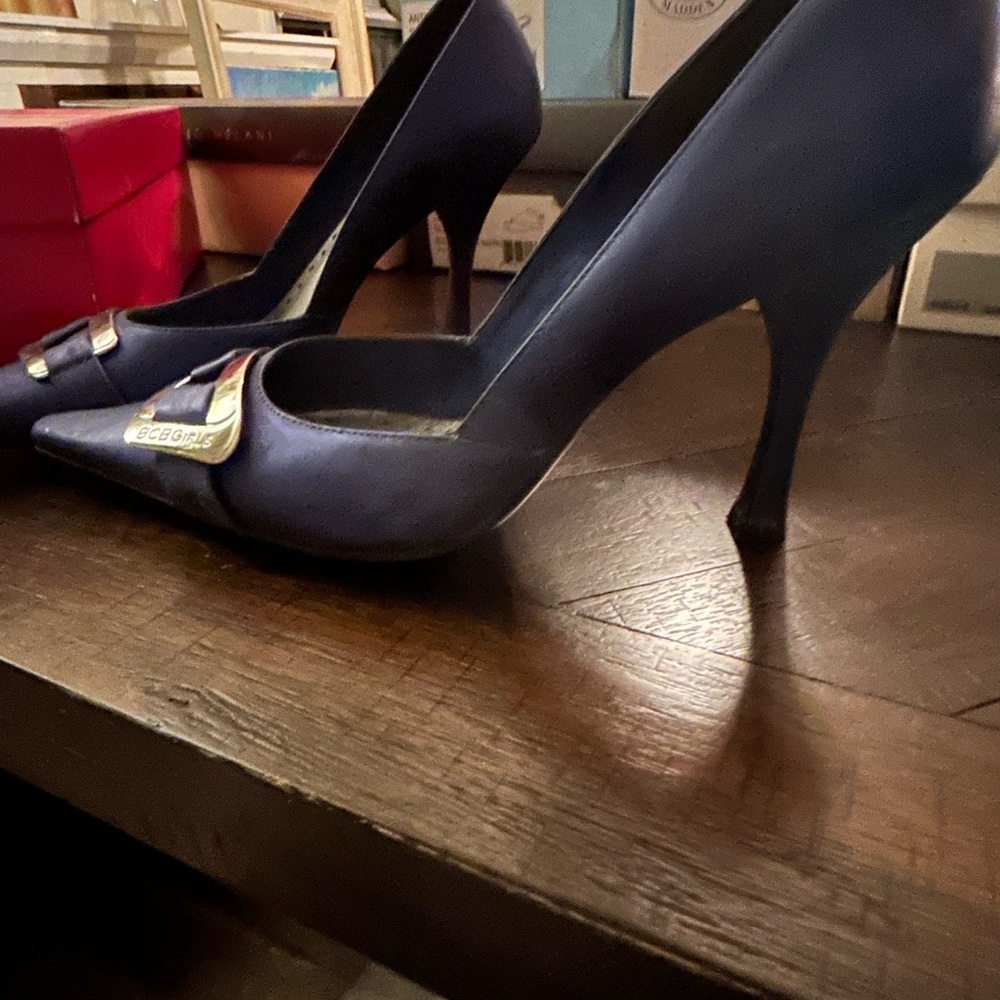 BCBG Blue Heels